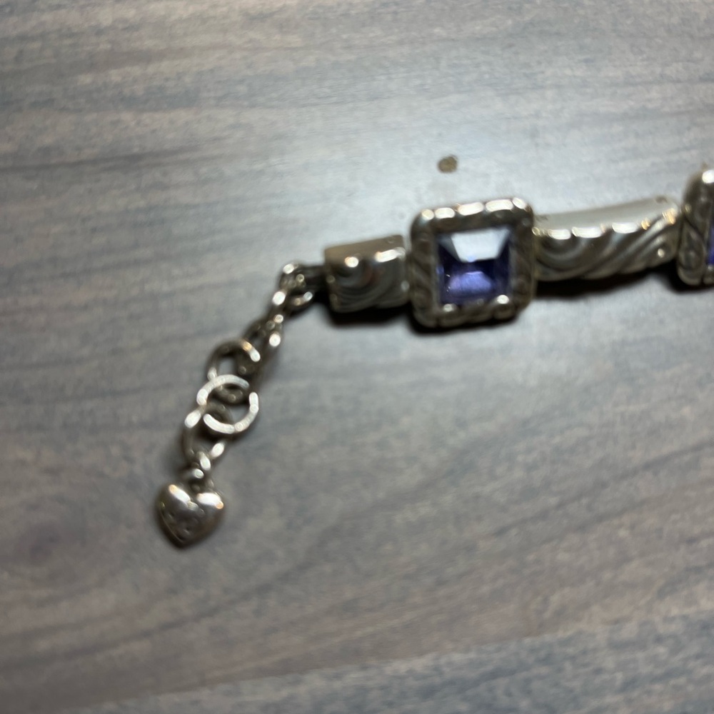 Elegant Brighton Silver and Purple Bracelet - Picture 4 of 6